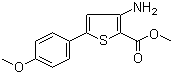 CAS # 37572-23-9, 3-Amino-5-(4-methoxyphenyl)thiophene-2-carboxylic acid methyl ester