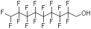 structure of CAS# 376-18-1, 1H,1H,9H-Hexadecafluoro-1-nonanol