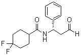 CAS # 376348-78-6, 4,4-Difluoro-N-((1S)-3-oxo-1-phenylpropyl)cyclohexanecarboxamide, 4,4-Difluorocyclohexanecarboxylic acid N-((1S)-3-oxo-1-phenylpropyl)amide