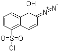CAS # 3770-97-6, 2-Diazo-1-naphthol-5-sulfonyl chloride, 2-Diazo-1,2-dihydro-1-oxonaphthalene-5-sulfonyl chloride