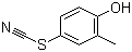 CAS # 3774-53-6, 2-Methyl-4-thiocyanatophenol, 4-Hydroxy-3-methylphenyl thiocyanate