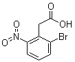 structure of CAS# 37777-74-5, 2-溴-6-硝基苯乙酸