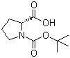 structure of CAS# 37784-17-1, N-Boc-D-proline