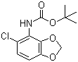 structure of CAS# 379229-84-2, (5-氯-1,3-苯并二恶茂-4-基)氨基甲酸叔丁酯