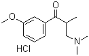 structure of CAS# 37951-53-4, 3-(二甲基氨基)-1-(3-甲氧基苯基)-2-甲基-1-丙酮盐酸盐