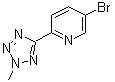 structure of CAS# 380380-64-3, 5-Bromo-2-(2-methyl-2H-tetrazol-5-yl)pyridine