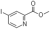 structure of CAS# 380381-28-2, 4-碘吡啶-2-甲酸甲酯