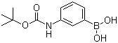 structure of CAS# 380430-68-2, 3-叔丁氧羰基氨基苯硼酸