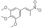 CAS # 38059-94-8, (E)-1-(3,4,5-Trimethoxyphenyl)-2-nitropropene, 1,2,3-Trimethoxy-5-[(1E)-2-nitro-1-propen-1-yl]benzene