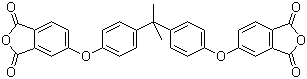 structure of CAS# 38103-06-9, 4,4'-(4,4'-Isopropylidenediphenoxy)bis(phthalic anhydride)