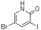 structure of CAS# 381233-75-6, 5-Bromo-3-iodo-2(1H)-pyridinone