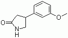 CAS # 38175-34-7, 4-(3'-Methoxyphenyl)-2-pyrrolidinone