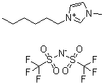 structure of CAS# 382150-50-7, 1-Hexyl-3-methylimidazolium bis(trifluoromethanesulfonyl)amide
