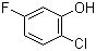 structure of CAS# 3827-49-4, 2-Chloro-5-fluorophenol