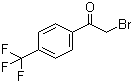 structure of CAS# 383-53-9, 2-Bromo-4'-(trifluoromethyl)acetophenon