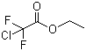 structure of CAS# 383-62-0, 二氟氯乙酸乙酯