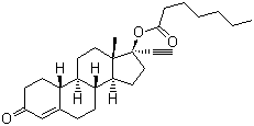 structure of CAS# 3836-23-5, 炔诺酮庚酸酯