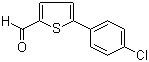 structure of CAS# 38401-71-7, 5-(4-Chlorophenyl)-2-thiophenecarbaldehyde
