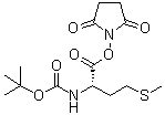 structure of CAS# 3845-64-5, N-(叔丁基氧羰基)-L-蛋氨酸 N-羟基琥珀酰亚胺酯
