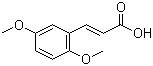 structure of CAS# 38489-74-6, (2E)-3-(2,5-Dimethoxyphenyl)-2-propenoic acid