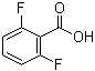 2,6-二氟苯甲酸分子结构 (CAS 385-00-2)