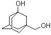 structure of CAS# 38584-37-1, 3-(Hydroxymethyl)-1-adamantol