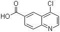 structure of CAS# 386207-77-8, 4-氯喹啉-6-羧酸