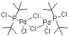structure of CAS# 386706-33-8, Bis[P,P-bis(1,1-dimethylethyl)phosphinous chloride]di-mu-chlorodichlorodipalladium