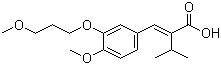 structure of CAS# 387868-07-7, 2-异丙基-3-[4-甲氧基-3-(3-甲氧基丙氧基)苯基]丙烯酸