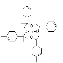 CAS # 38827-07-5, Tetra-alpha-terpinyl orthotitanate, alpha,alpha,4-Trimethyl-3-cyclohexene-1-methanol titanium salt