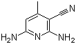 structure of CAS# 38841-52-0, 2,6-Diamino-3-cyano-4-methylpyridine