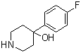 structure of CAS# 3888-65-1, 4-(4-Fluorophenyl)-4-piperidinol