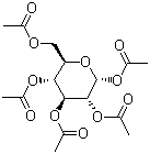 structure of CAS# 3891-59-6, 2,3,4,5,6-alpha-D-葡萄糖五乙酸酯