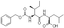 structure of CAS# 38972-95-1, N-[N-[(Phenylmethoxy)carbonyl]-L-isoleucyl]-L-leucine