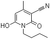 CAS # 39108-47-9, N-Butyl-3-cyano-6-hydroxy-4-methyl-2-pyridone, 1-Butyl-1,2-dihydro-6-hydroxy-4-methyl-2-oxonicotinonitrile