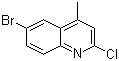 structure of CAS# 3913-19-7, 6-Bromo-2-chloro-4-methylquinoline