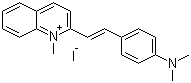 structure of CAS# 3915-61-5, 2-[4-(二甲基氨基)苯乙烯基]-1-甲基喹啉鎓碘化物