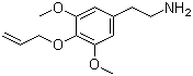 CAS # 39201-75-7, 3,5-Dimethoxy-4-(allyloxy)phenethylamine, 3,5-Dimethoxy-4-(2-propenyloxy)benzeneethanamine
