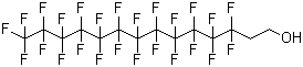 structure of CAS# 39239-77-5, 1,1,2,2-Tetrahydroperfluoro-1-tetradecanol