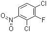 structure of CAS# 393-79-3, 2,4-Dichloro-3-fluoro-1-nitrobenzene