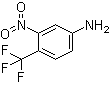 structure of CAS# 393-80-6, 3-硝基-4-(三氟甲基)苯胺