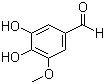 structure of CAS# 3934-87-0, 5-Hydroxyvanillin