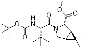 CAS 登录号：394735-26-3, (1R,2S,5S)-3-[(2S)-2-[[叔丁氧羰基]氨基]-3,3-二甲基-1-氧代丁基]-6,6-二甲基-3-氮杂双环[3.1.0]己烷-2-羧酸甲酯