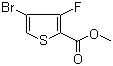 structure of CAS# 395664-56-9, Methyl 4-bromo-3-fluorothiophene-2-carboxylate