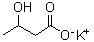 3-羟基丁酸钾分子结构 (CAS 39650-04-9)