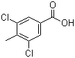 structure of CAS# 39652-34-1, 3,5-二氯-4-甲基苯甲酸