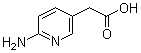 structure of CAS# 39658-45-2, 6-Amino-3-pyridineacetic acid
