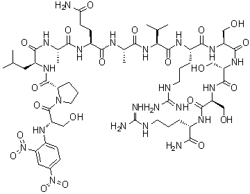 CAS # 396726-42-4, N-(2,4-Dinitrophenyl)-L-seryl-L-prolyl-L-leucyl-L-alanyl-L-glutaminyl-L-alanyl-L-valyl-L-arginyl-L-seryl-L-seryl-L-seryl-L-argininamide