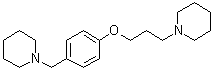 structure of CAS# 398473-34-2, 1-[3-(4-((Piperidin-1-yl)methyl)phenoxy)propyl]piperidine