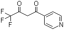 structure of CAS# 399-06-4, 4,4,4-Trifluoro-1-(pyridine-4-yl)butane-1,3-dione